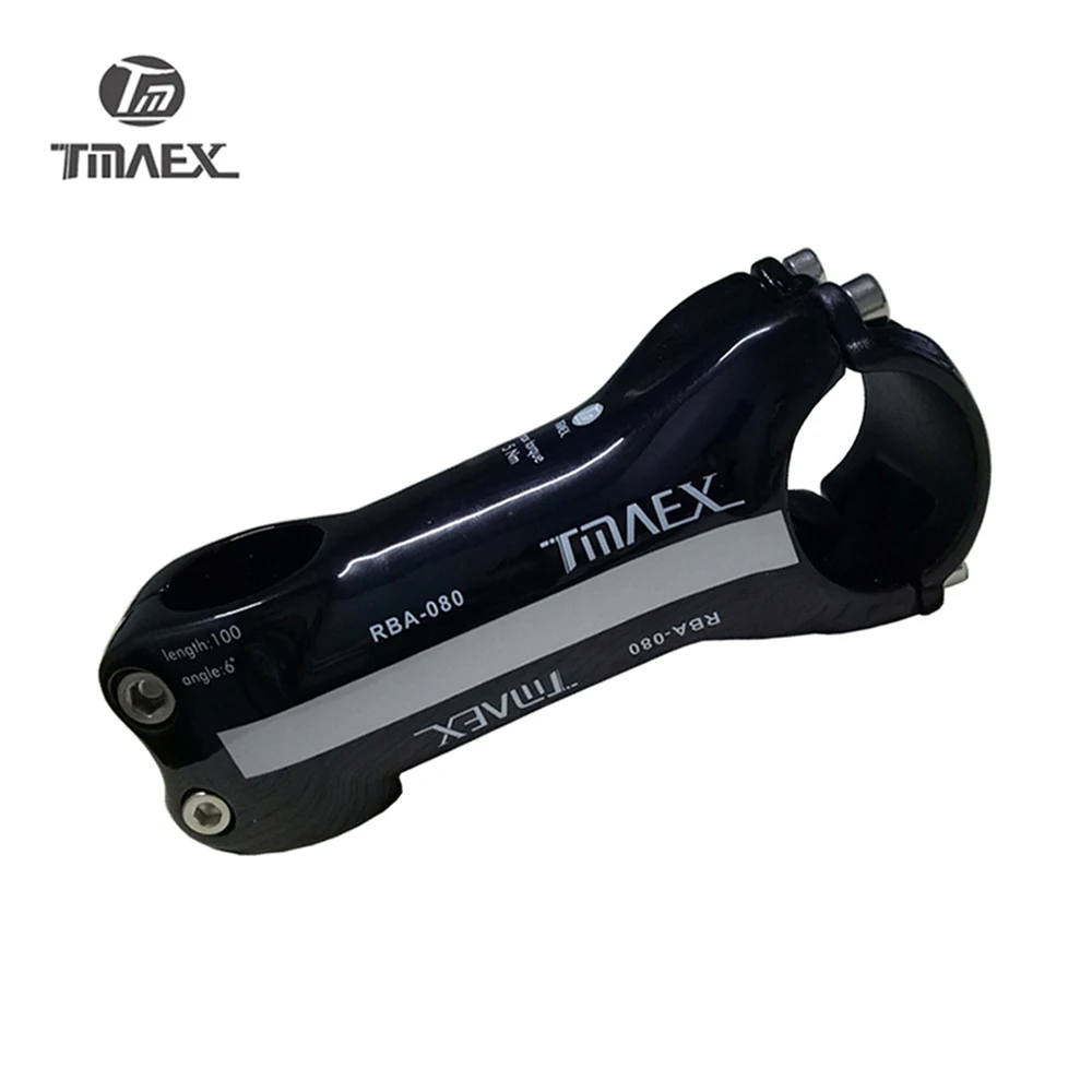 TMAEX 080 Silver Full Carbon Bicycle Stem Road Bike Lightweight MTB / 31.8 *80/90/100 /110/120mm Parts | Спорт и развлечения