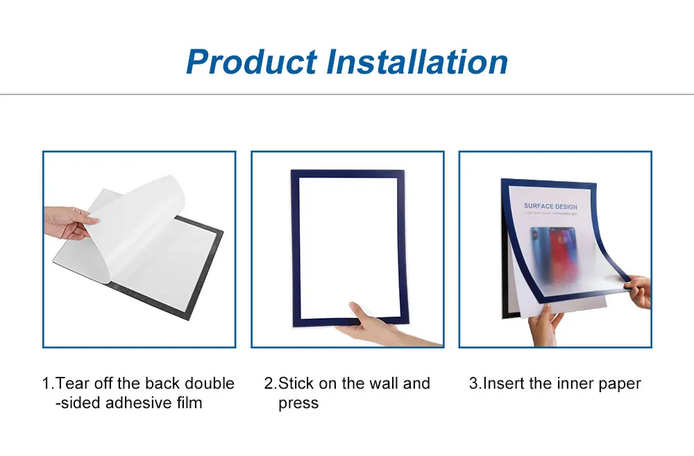 A4 магнитная доска для презентации рамка из ПВХ холодильник Лифт художественная Работа картина настенный мягкий держатель плаката