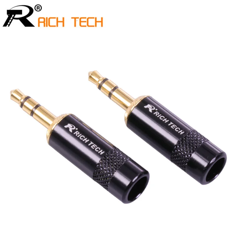 10 шт. Jack 3 5 полюса мм аудио Позолоченный разъем для наушников RCA коннекторы jack