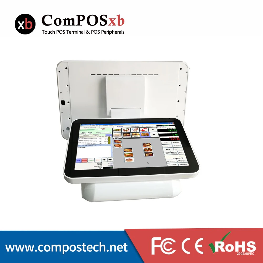 15 6 дюймов двойной емкостный сенсорный экран/сенсорный экран pos все в одном pos/pos