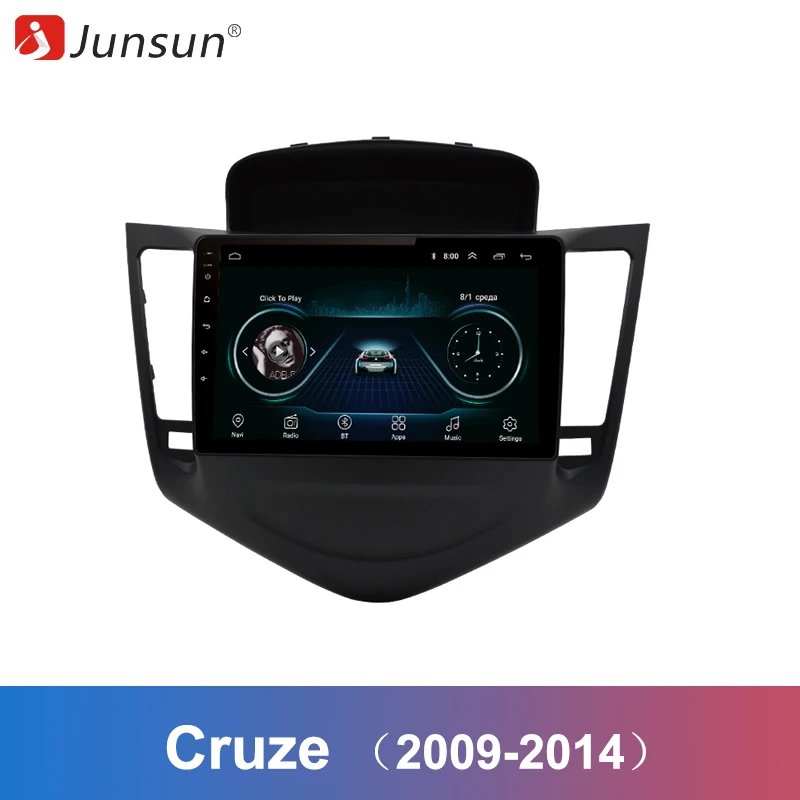 Junsun 2 Din мультимедийный видео плеер Android 8 1 gps навигация радио wifi OBD2 для Chevrolet CRUZE 2009