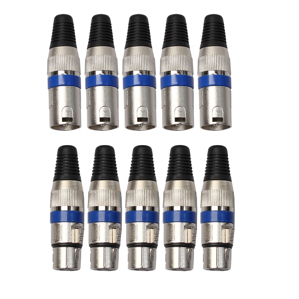 REXLIS 1 пара/5 пар XLR 3 контактный штекер + гнездовой разъем Микрофон MIC Аудио