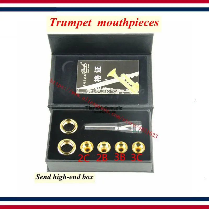 

Trumpet accessories Trumpet mouthpieces Number 7:3C, 2C, 2B, 3B multi-head gold-plated mouthpiece