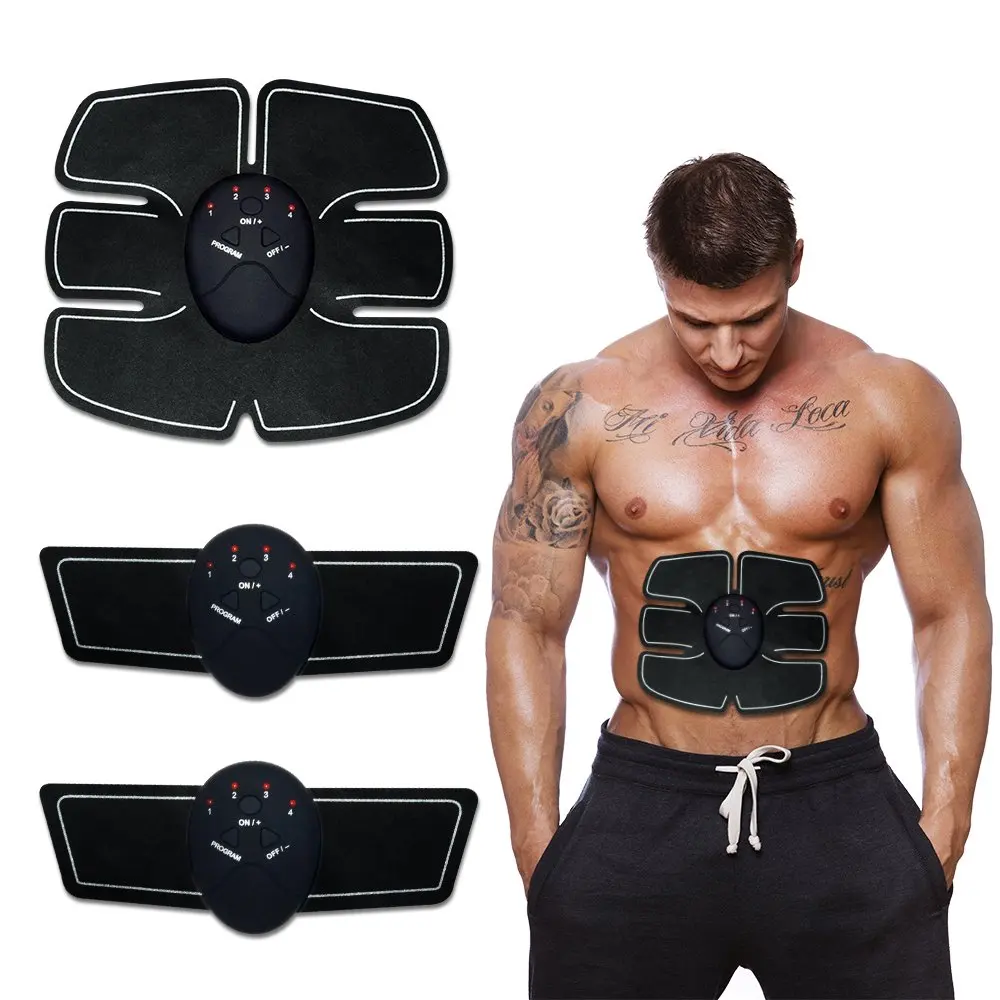 

EMS Abdominal Muscle Stimulator Trainer Smart Fitness Abdominal Training Electric Weight Loss Stickers Body Slimming Belt Unisex