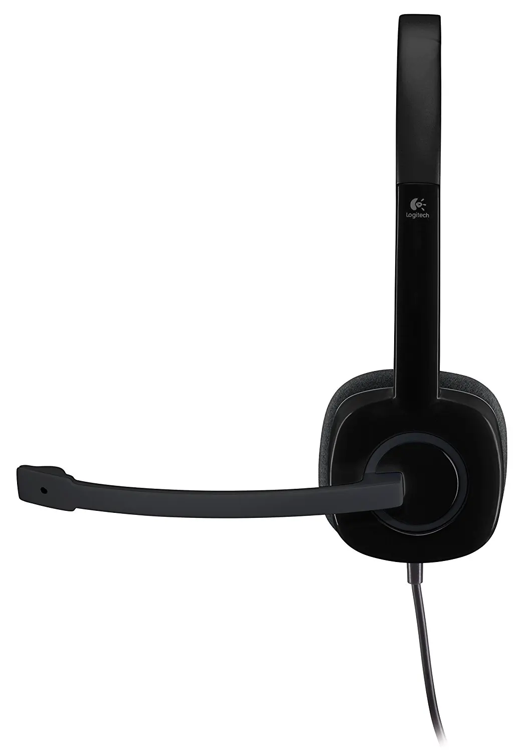 Аналоговая стереогарнитура Logitech H151 3 5 мм со штанговым микрофоном Черная |