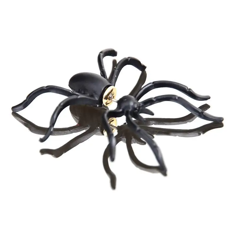 Серьги гвоздики в стиле панк с пауком для мужчин и женщин украшения покрытием из
