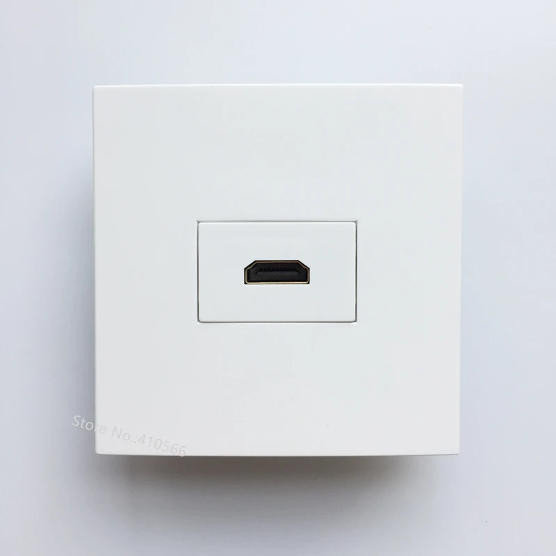 Штепсельная розетка HDMI 1 4 86x86 мм белый цвет|socket hdmi|wall socketwall socket hdmi |