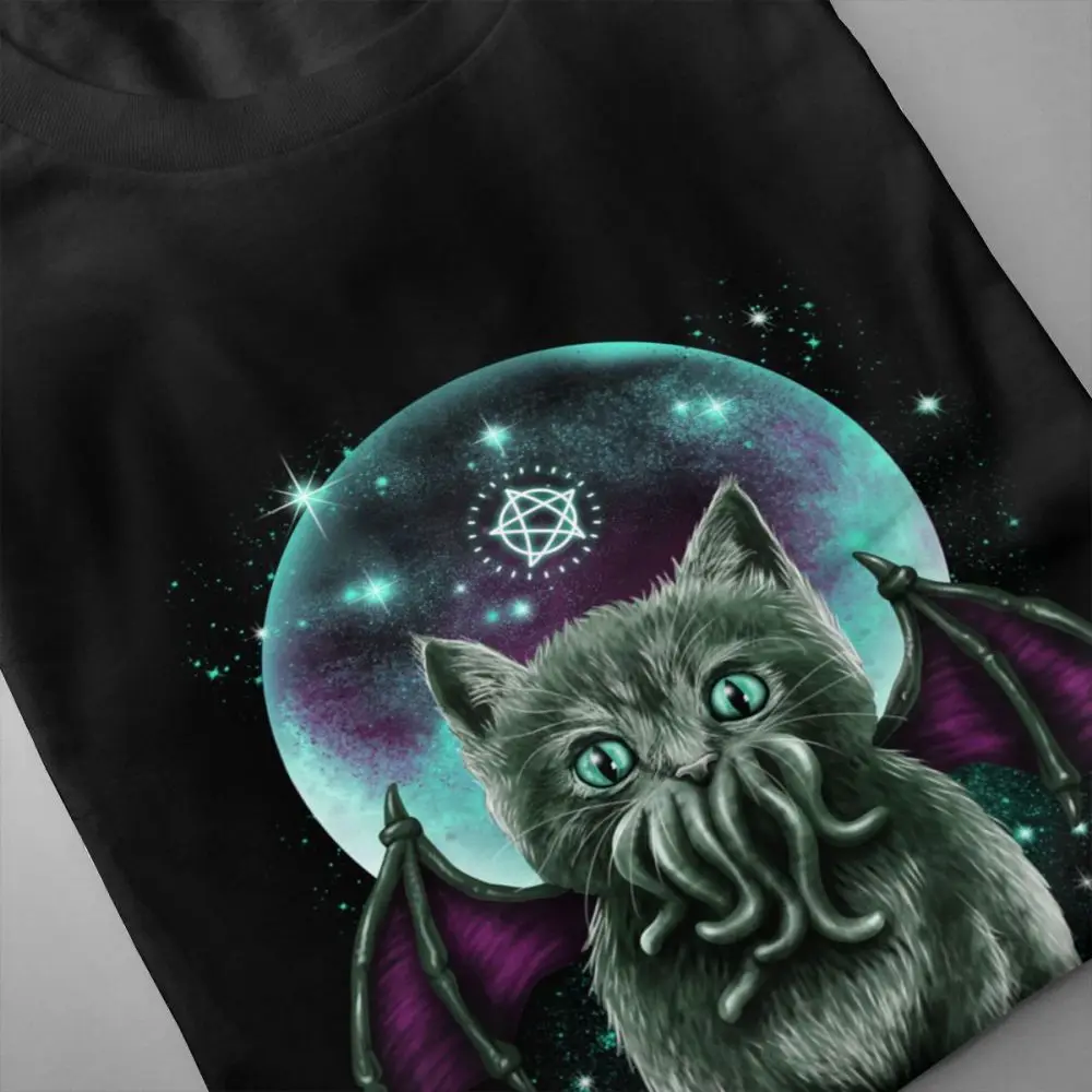 Футболка с котом Cthulhu футболка для мальчиков космическим принтом 3D рубашка