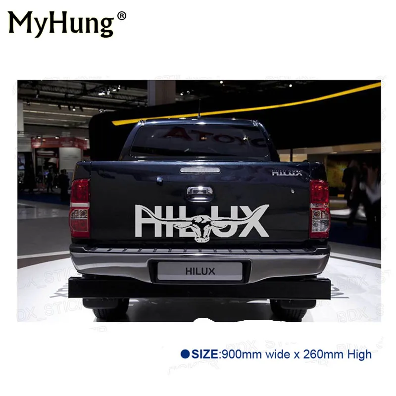 Автомобильные стикеры Longhorn Hilux 900 мм графическая Виниловая Наклейка для TOYOTA HILUX