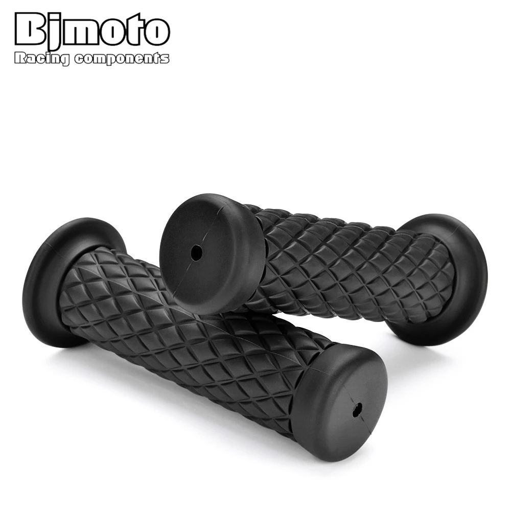 

BJMOTO Rubber Universal 7/8'' Motorcycle Handle Caps 22MM Handlebar Grips For Yamaha Honda Kawasaki Street&Racing Motor Bicycle