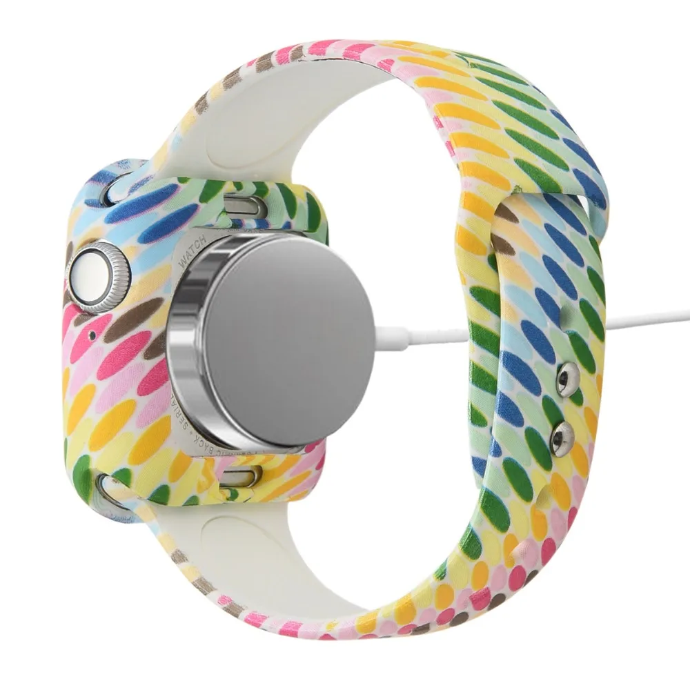 Силиконовый чехол Odog с цветком для Apple Watch 4 Band 40 мм 44 мм для iWatch Series 4 защитная рамка полная защитная оболочка