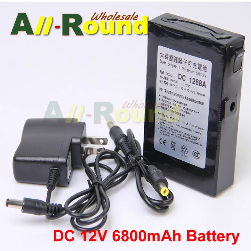 6800mAh DC 12V Супер 12 6 V литий ионная аккумуляторная батарея US/EU/UK вилка|eu us|us euli-ion battery |