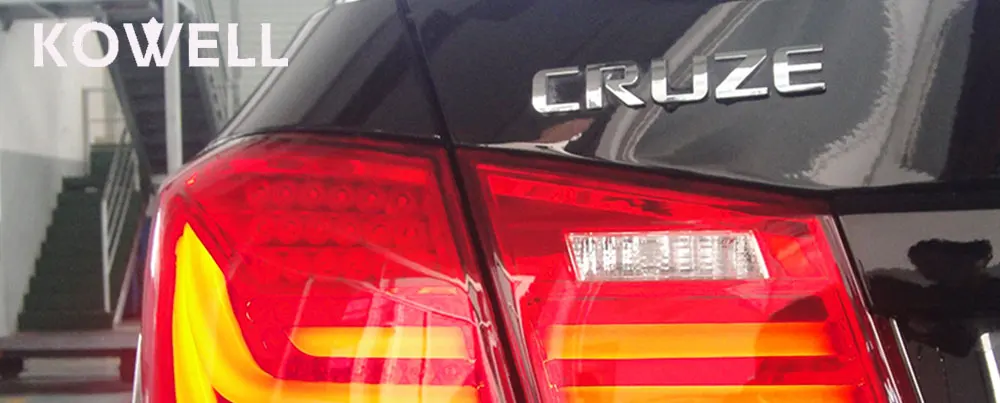 KOWELL автомобильный Стайлинг для Chevrolet Cruze 2009-2013 задние фонари светодиодный задний фонарь задний багажник крышка лампы drl+ сигнал+ тормоз+ обратный
