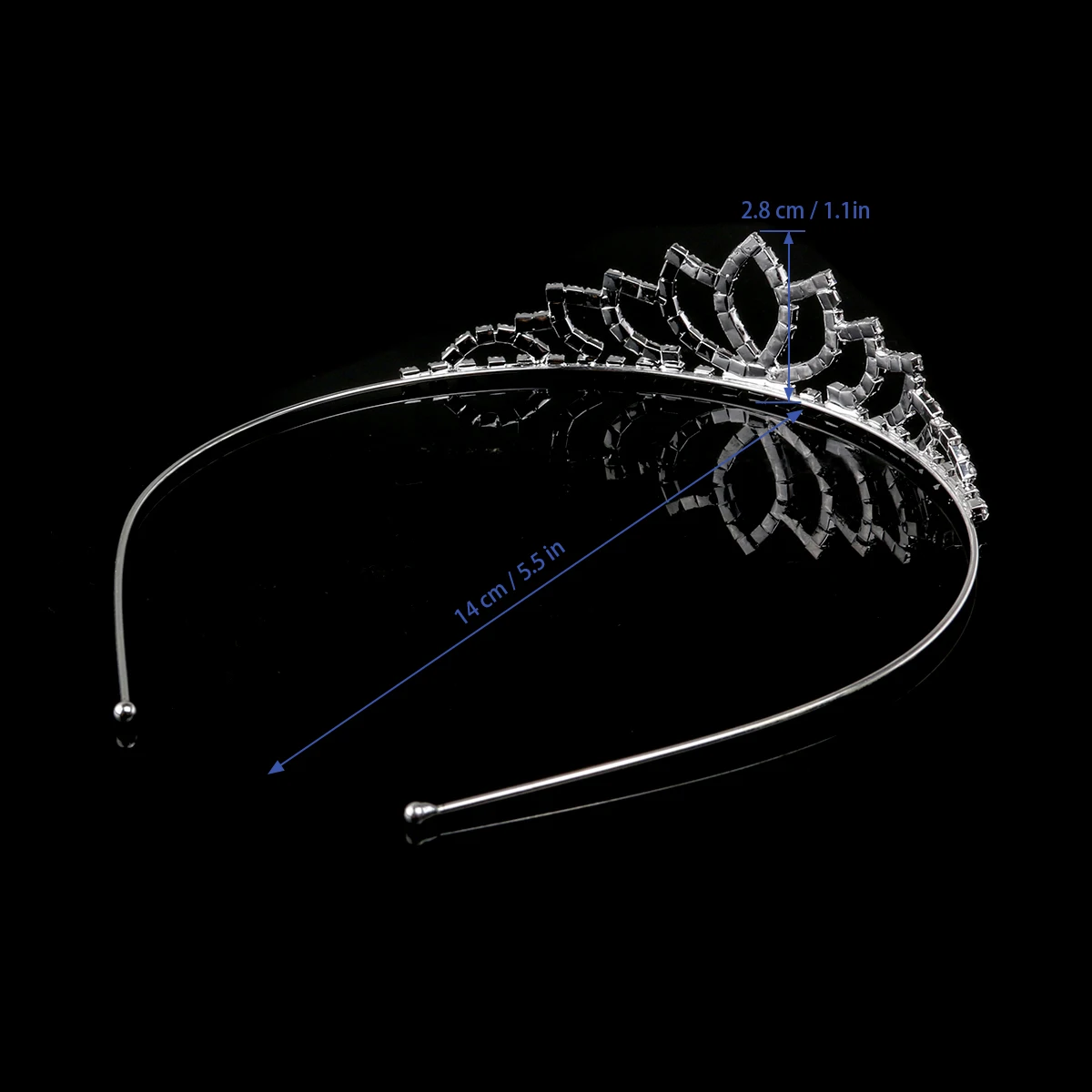 PIXNOR свадебный головной убор украшенный стразами лента для волос/заколка