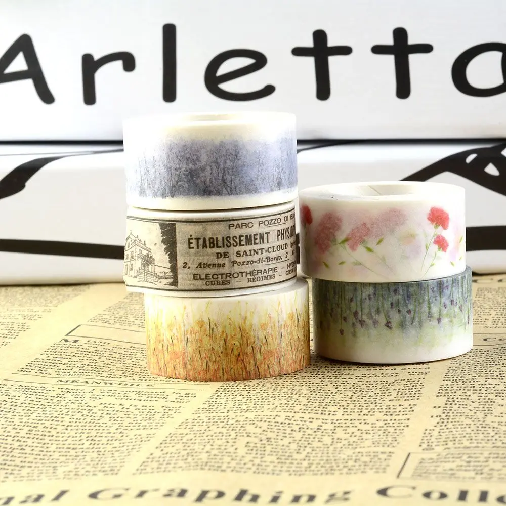 

Paper Masking Tapes Japanese Washi Tape DIY Scrapbooking Sticker Stationery School Supplies Papeleria