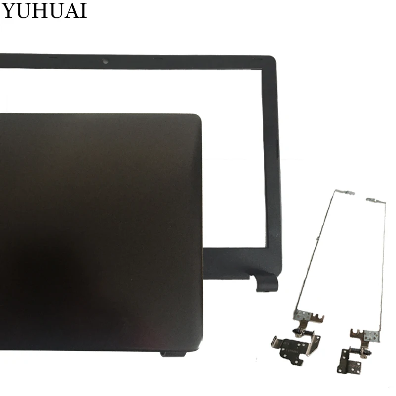 black A B and hinges Новинка для acer Aspire E1-510 E1-530 E1-532 E1-570 E1-570G E1-532 E1-572G E1-572 ЖК-дисплей верхнюю крышку чехол/ЖК-дисплей ободок крышки/ЖК-дисплей петли - Цвет: black A B and hinges