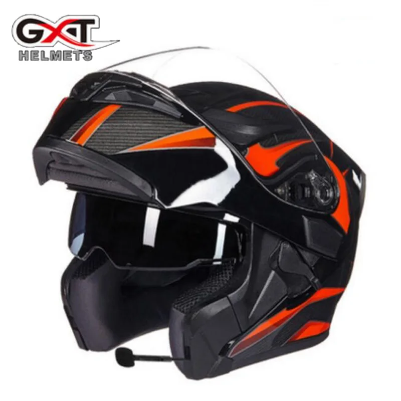 Мотоциклетный шлем GXT G902 с двойным открытым лицом откидные мотоциклетные шлемы