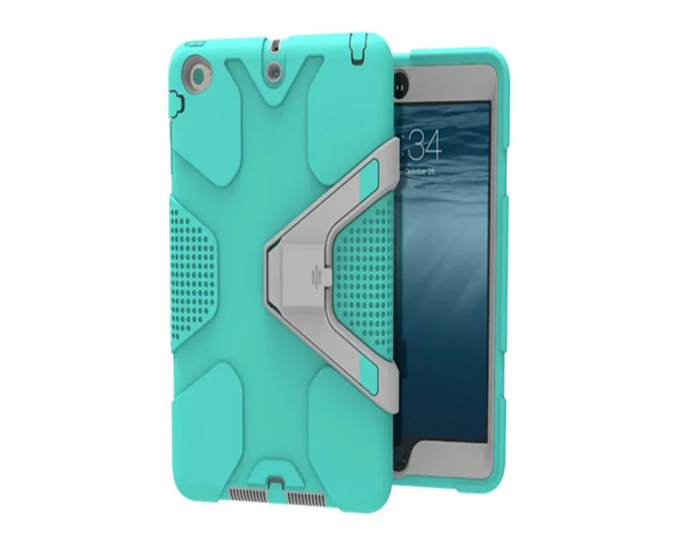 Новый модный силиконовый чехол для iPad Mini 1/2/3 роскошный ударопрочный с полным
