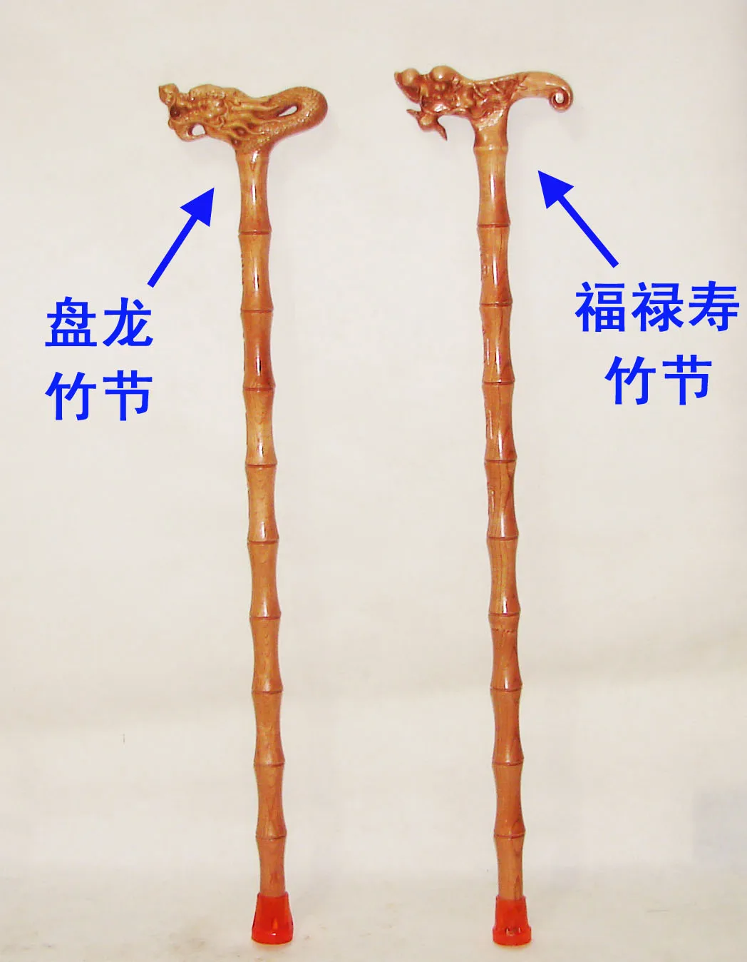 Filial piety elderly A mahogany cane old leading phoenix head wood carving craft dragon stick | Дом и сад