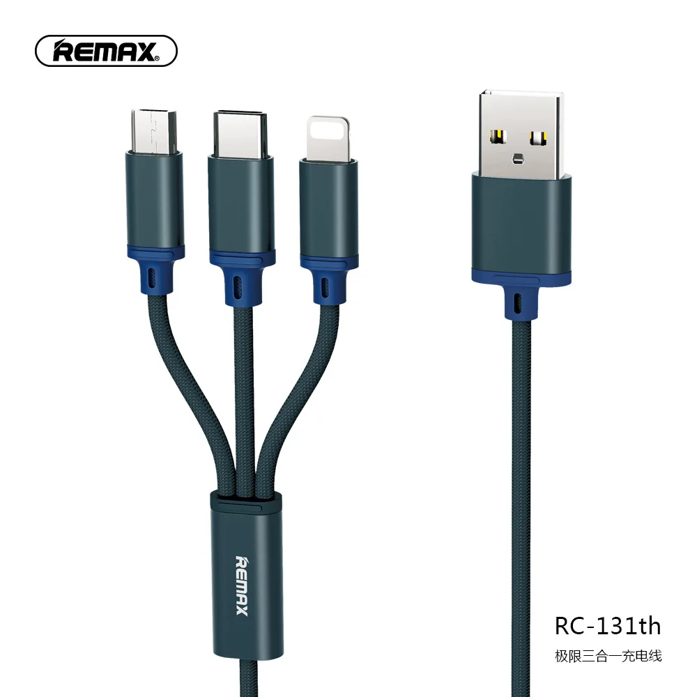 Remax 3 in 1 USB Cable Charging Charger Micro 2 Mobile Phone Type c Type-c For iPhone XS Max XR X 8 | Электроника