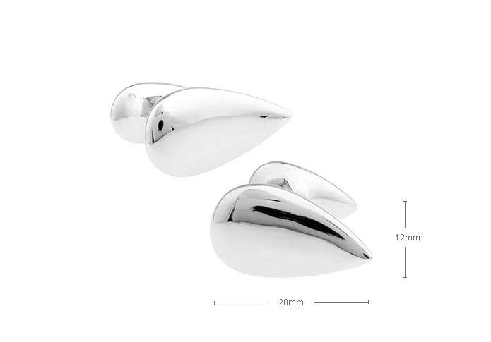 Запонки типа Life element запонки в форме капель из чистого металла (три варианта