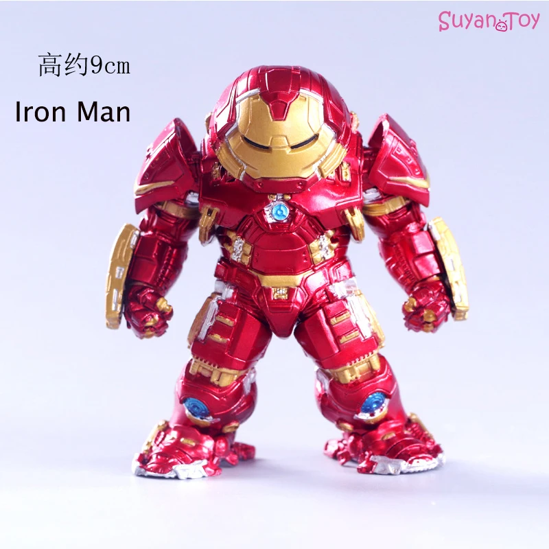 9 см Мстители 2 ВОЙНЫ ЖЕЛЕЗНЫЙ ЧЕЛОВЕК фигурку ПВХ Халк Бастер панцири фигурка