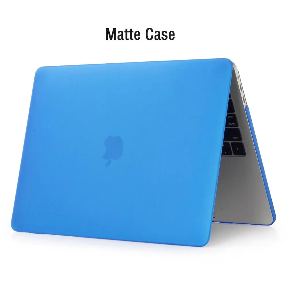 Matte Dark Blue Чехол для ноутбука Apple MacBook Air Pro retina 11 12 13 15 для mac book Pro 13,3 15,4 дюймов с сенсорной панелью+ крышка клавиатуры - Цвет: Matte Dark Blue
