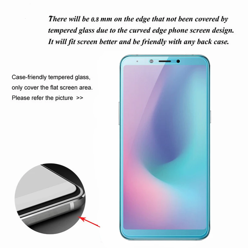Protector de pantalla para Samsung Galaxy A6S, vidrio templado para Galaxy A6S, vidrio para Samsung A6S, pel&iacute;cula 9H, 2 uds.-2