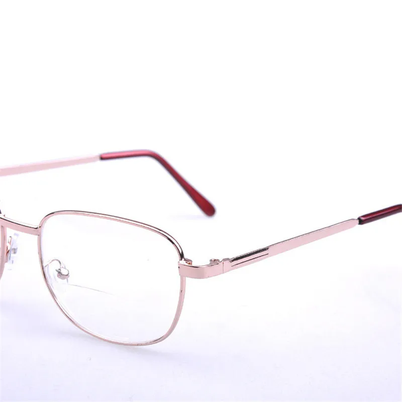 Бифокальные очки для чтения золотистая металлическая оправа пресбиопии