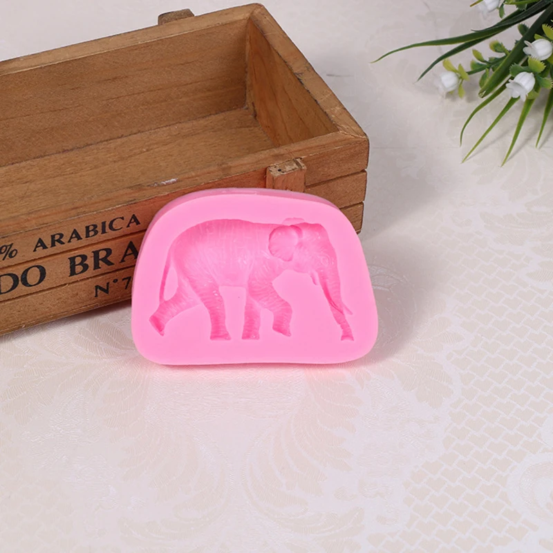 3D Elephant Animal Shaped Silicone Cake Fondant Mold Creative Shape Baking Tool Bakeware Accessories Pastry | Дом и сад