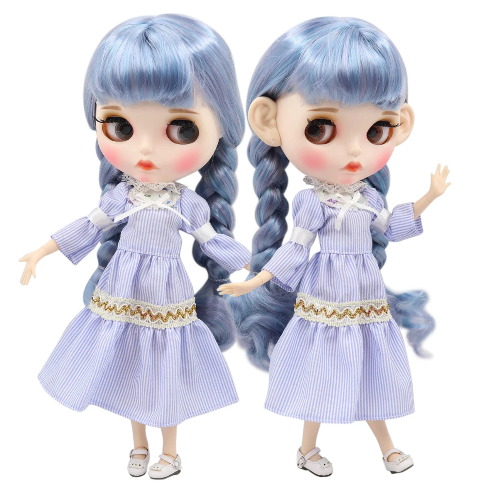 ICY DBS Blyth doll 1/6 bjd шарнирная кукла белая кожа совместное тело синий микс фиолетовые