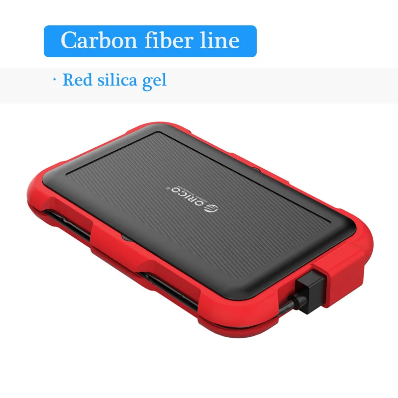 Red ORICO открытый 2,5 ''тройная защита HDD корпус USB для SATA3.0 жесткий диск адаптер Чехол Поддержка UASP отделка 4 ТБ водонепроницаемый IP64 - Цвет: Red