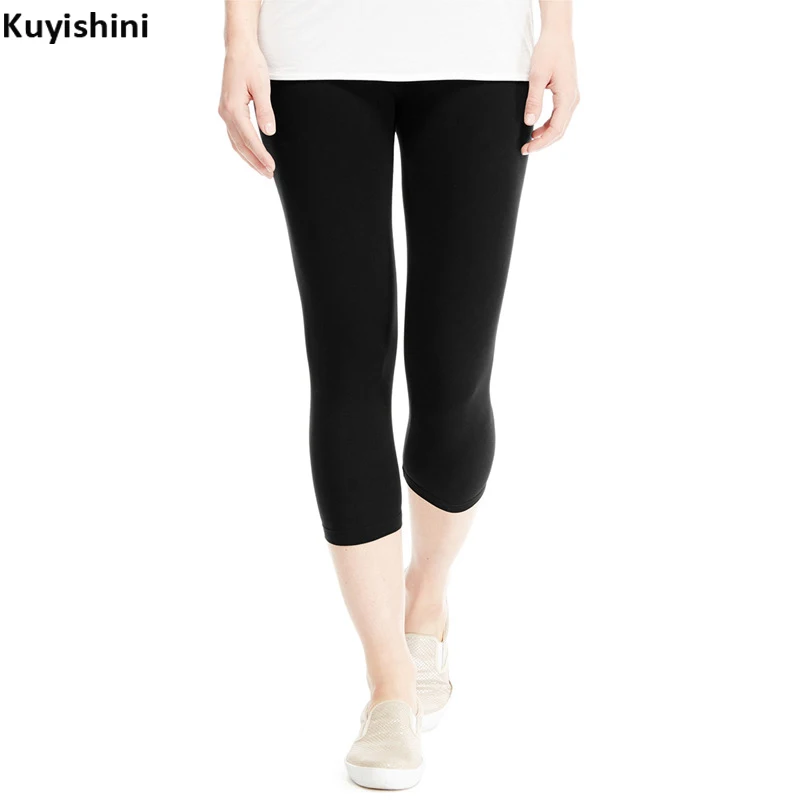 Лидер продаж летние короткие леггинсы до колена для школьниц удобные легкие