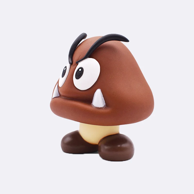 goomba 13 см Super Mario Bros Bowser Luigi Koopa Йоши Марио уарио производитель Odyssey Donkey Kong Toad ПВХ Фигурки Модели кукол игрушки - Цвет: goomba