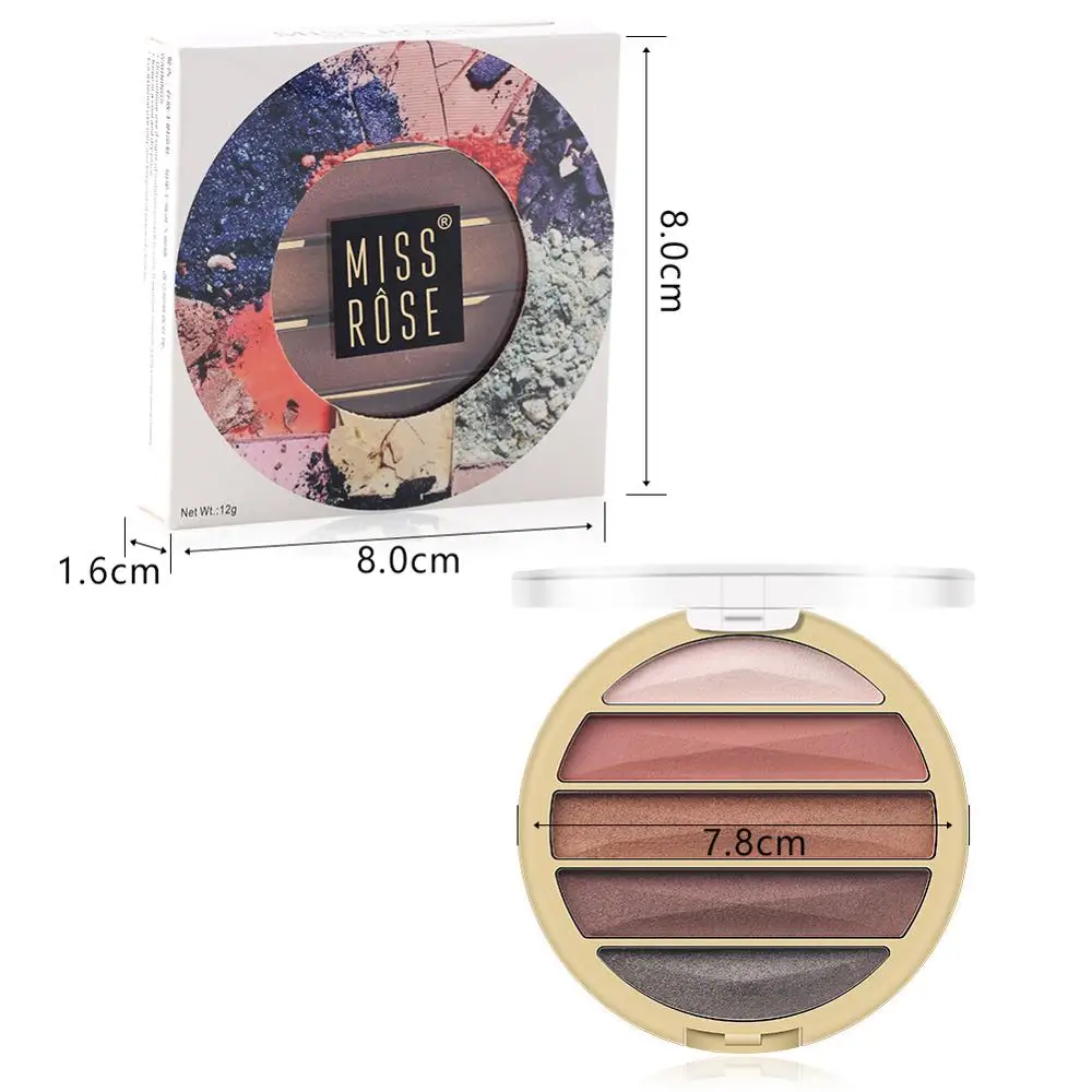 Miss Rose 2019 новые палитры теней для век блестящие тени Палитра матовые косметика
