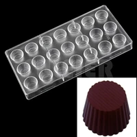 baking pastry tools cupcake shaped candy chocolate molud diy plastic confectionery tools polycarbonate chocolate mold