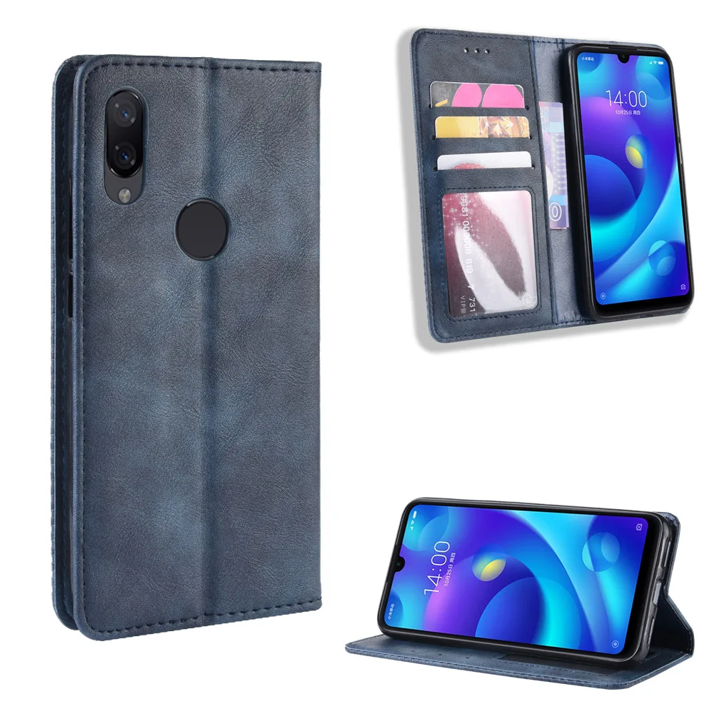 Роскошный ретро тонкий кожаный флип-чехол для Xiaomi Mi Play Case 5,8" Чехол-подставка Магнитная Обложка для книги Xiaomi Mi игровые чехлы