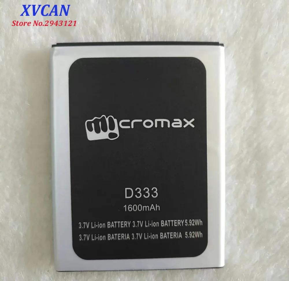 Высокое качество оригинальный для Micromax D333 мобильный телефон литиевая батарея