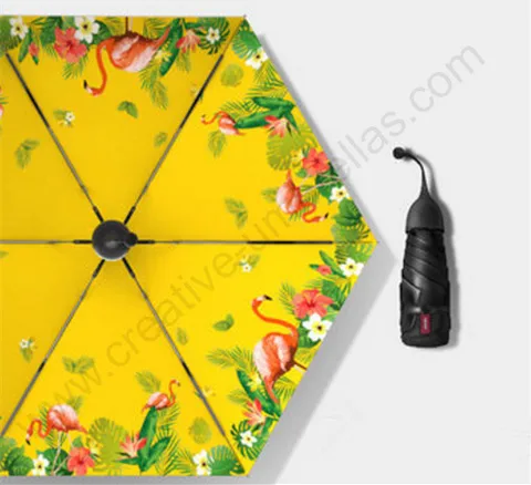 Ветрозащитный зонтик 90 см из стекловолокна с защитой от гроздей 5-кратное черное покрытие Защита от УФ-лучей резиновый раскачивающийся зонтик пять сложений компактный встряхивающий зонт