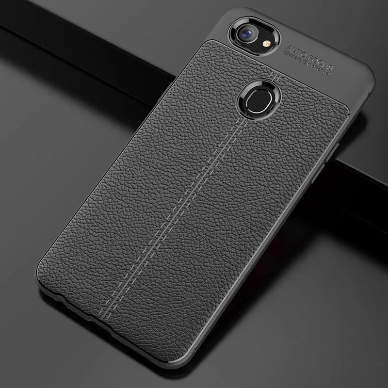 Роскошный кожаный мягкий чехол YUETUO из ТПУ для телефона oppo f7 f 7 2018 силиконовые