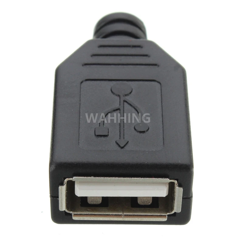 10pcs DIY USB 2.0 A Female Plug Socket Connector &amp Plastic Cover Adapter for Black HY576 | Компьютеры и офис
