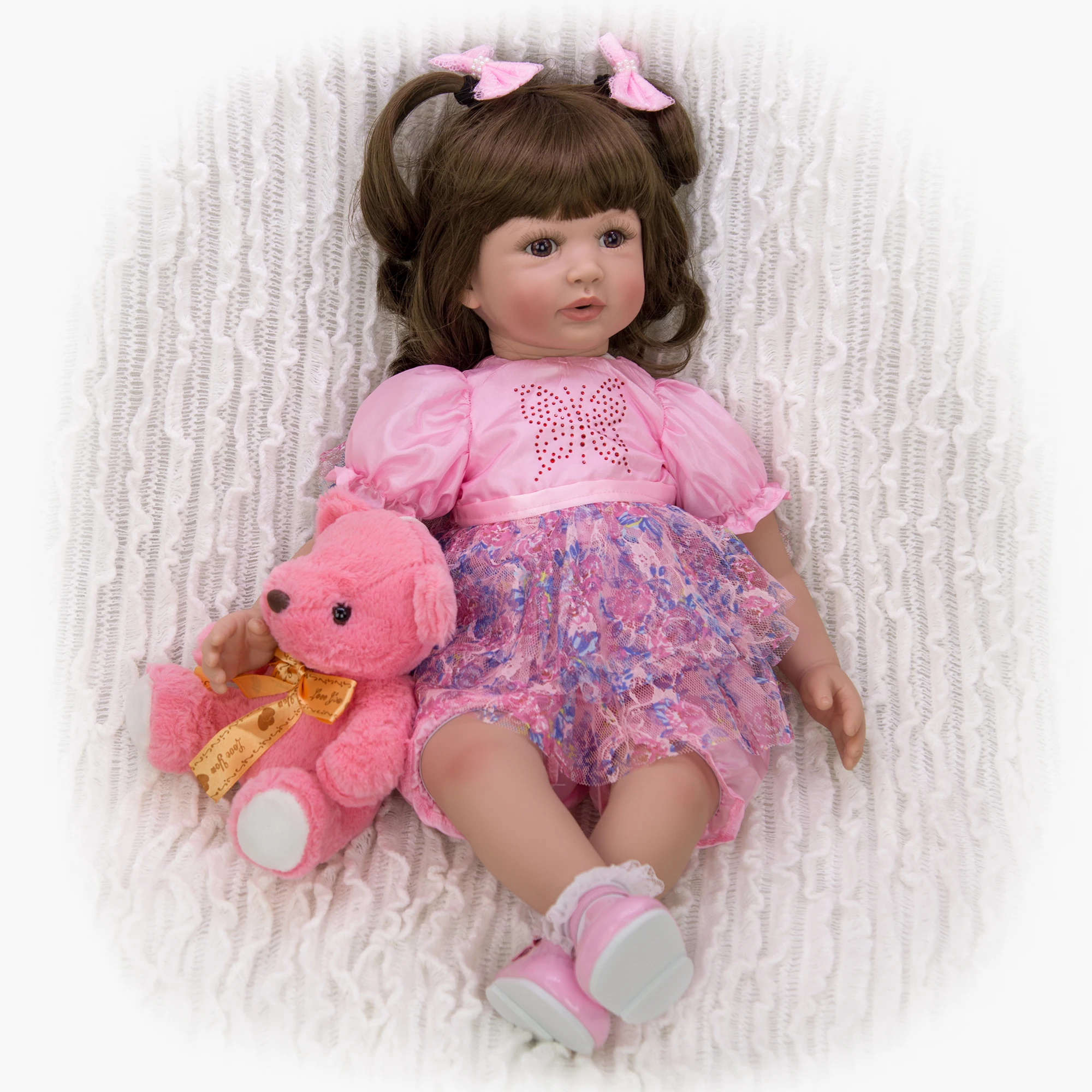 Принцесса Baby Reborn игрушка мягкая силиконовая виниловая новорожденная кукла для