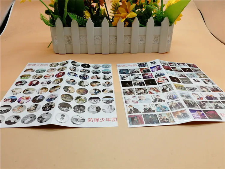 Kpop bangtan boys s 5-й альбом bangtan love yourself a little sticker cards 30 30 120 cards share k-pop фото открытка подарок