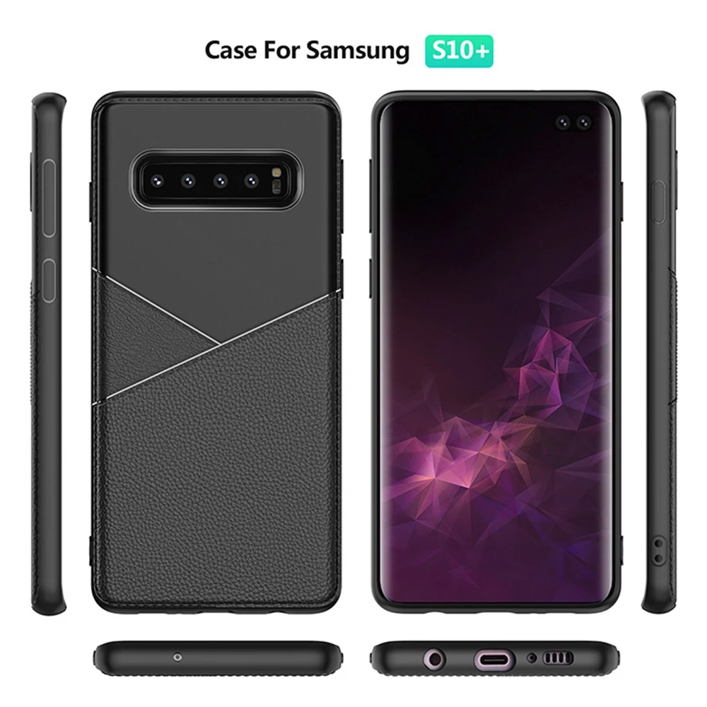 Чехол для Samsung Galaxy A7 2018 чехол M20 силиконовый мягкий кожаный роскошный A6 Plus M10