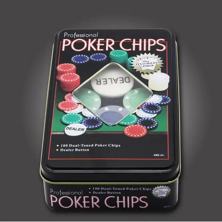 Коробка 100 фишек баккара торг набор для покера блэкджек с подарками|baccarat chips|poker