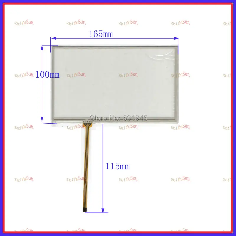Wholesale&quot Original New 7-inch 165mm*100mm Touch screen digitizer panel for 165mmx100mm Car navigation DVD universal Touchscreen |