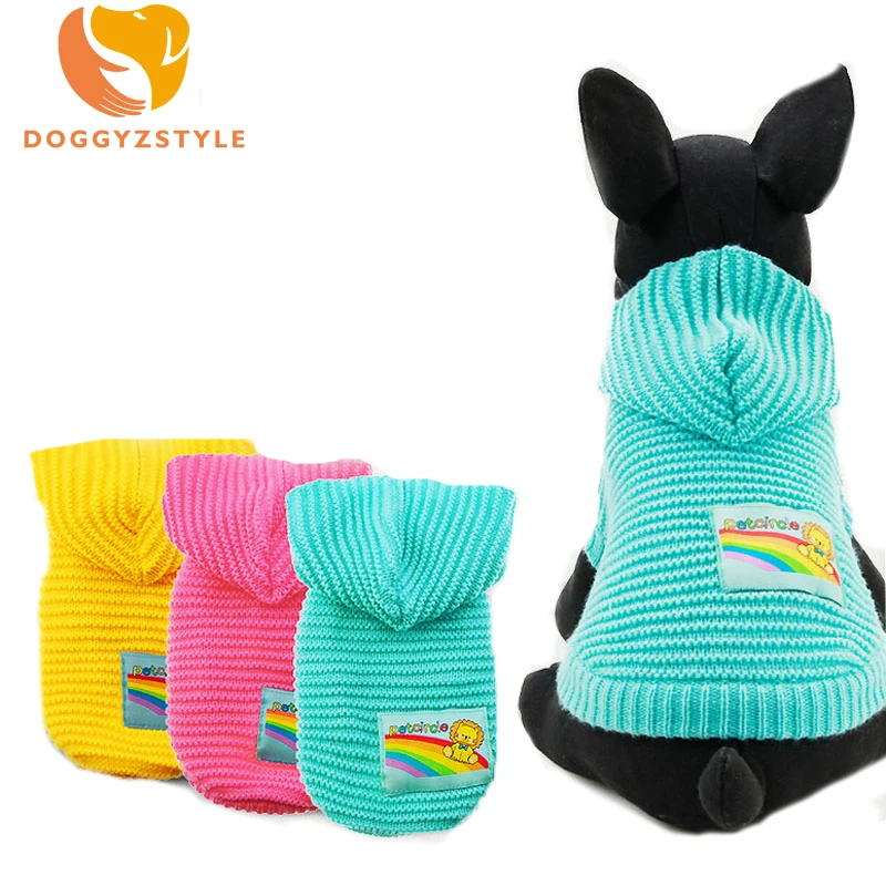 Свитер для домашних животных одежда маленьких собак щенков кошек вязаный