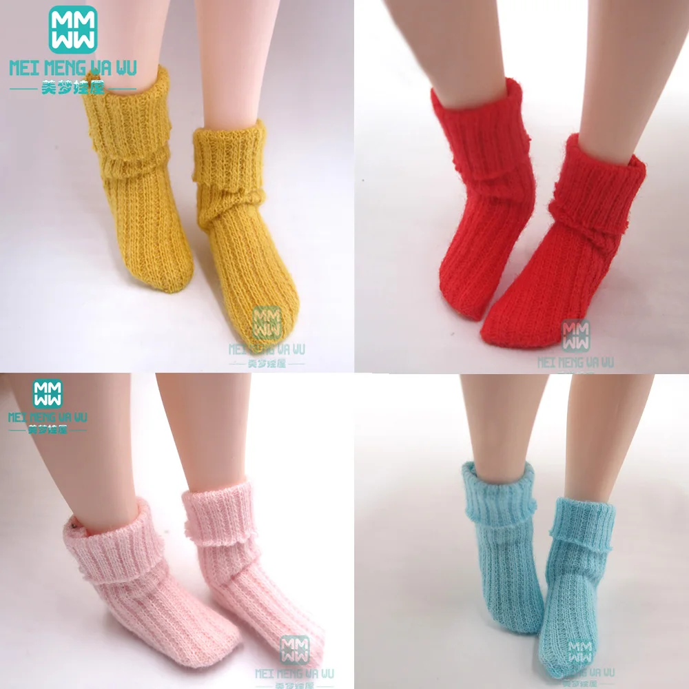 

Accessories for dolls for Blyth Azone 1/6 doll Fashion candy socks pink, white, brown, blue