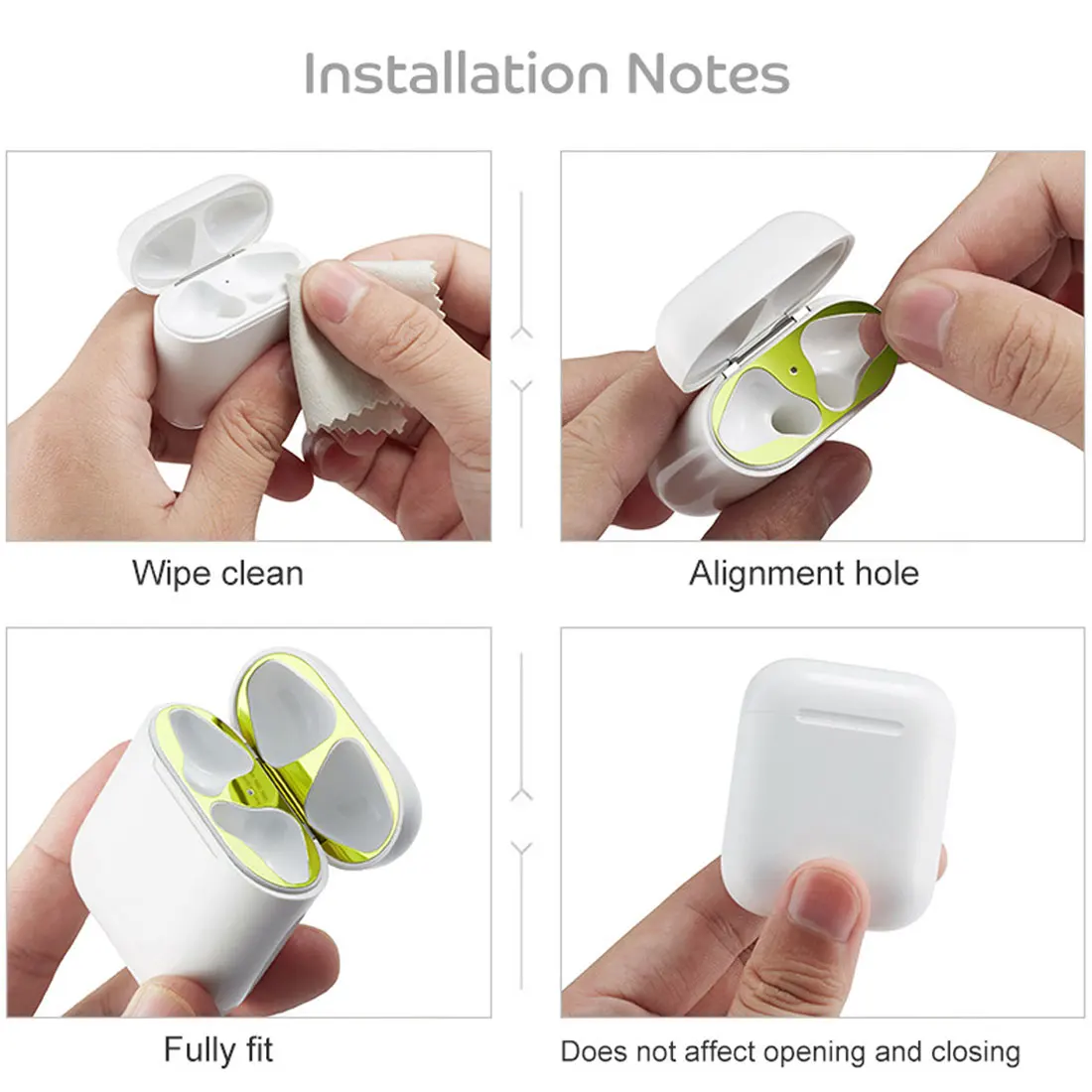 Защита от пыли для AirPods полное покрытие ультра тонкий 0 04 мм пыленепроницаемый