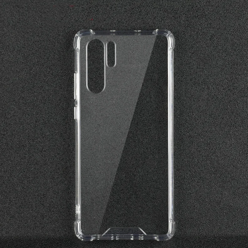 50pcs/lot.Shockproof Clear Transparent PC Back TPU Bumper Scratch Protection Case Cover for HUAWEI P30/HUAWEI P30 PRO | Мобильные